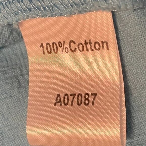 The Tog Shop Light Blue 100% Cotton Patio Dress with Two Pockets Size M - Picture 5 of 6